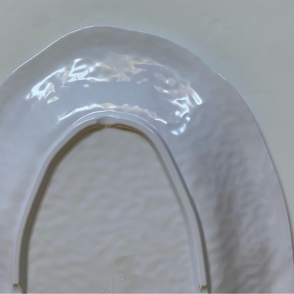 TOMMY BAHAMA Melamine Oval serving Platter Painted Flowers Green Blue Red 17.5” - Picture 7 of 16